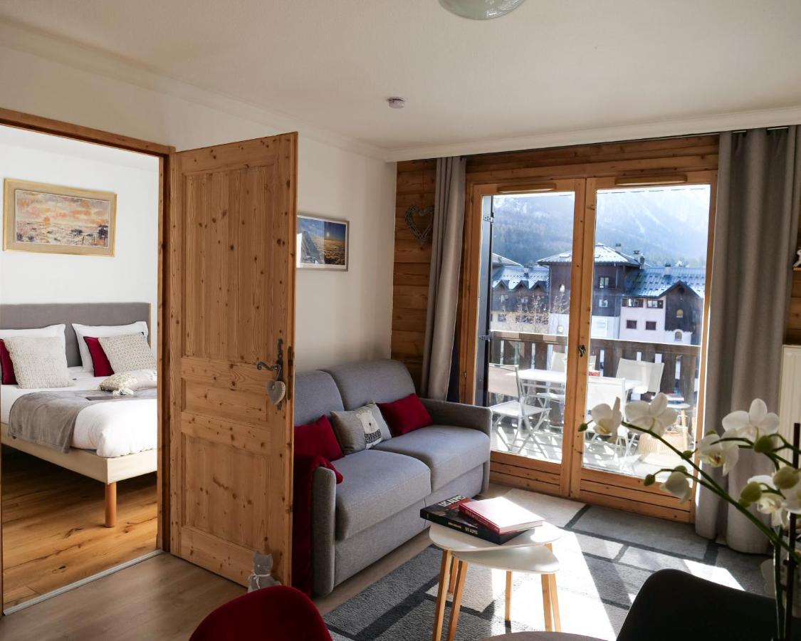Mont Blanc 43, Vue Mont Blanc , Balcon, Parking Apartment Шамони Екстериор снимка